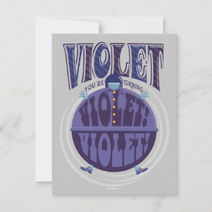 Je zet Violet aan, Violet! Notitiekaartje