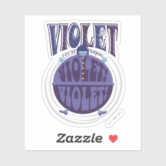 Je zet Violet aan, Violet! Sticker (Vel)