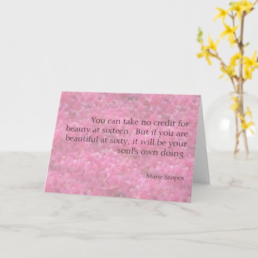 Je ziel maakt je een mooie kaart (Gele Bloem)