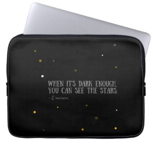 Je ziet de sterren Emerson quote Laptop Sleeve