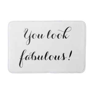 Je ziet er Fabulous Bath Mat uit
