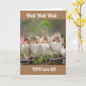 JE ZIET ER GEEN DAG UIT BOVEN "59" * 60ste VERJAAR Kaart (Gele Bloem)