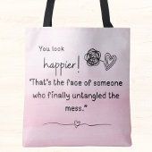 Je ziet er gelukkiger uit! Ik heb de garenrommel o Tote Bag