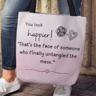 Je ziet er gelukkiger uit! Ik heb de garenrommel o Tote Bag