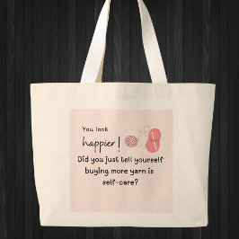 Je ziet er gelukkiger uit! Meer garen Canvas tas k