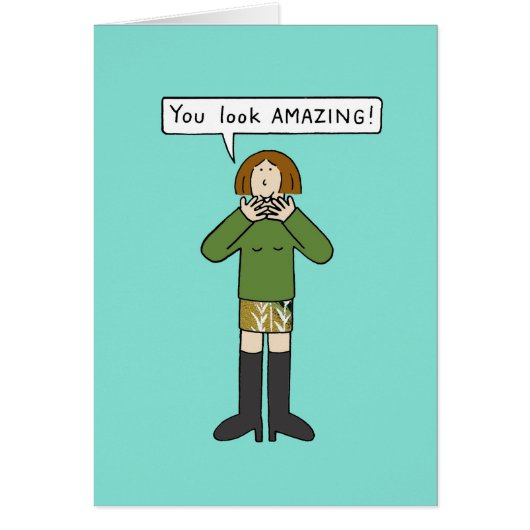 Je ziet er geweldig uit als Cartoon Lady (Voorkant)