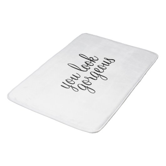 'Je ziet er geweldig uit' Grote Bath Mat (Gekanteld)
