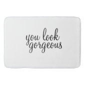 'Je ziet er geweldig uit' Grote Bath Mat (Voorkant)