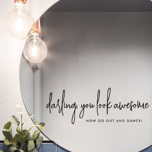 Je ziet er Geweldige uit Go Dance Black Wedding Ba Raamsticker