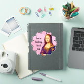 Je ziet er goed uit meisje - Mona Lisa Sticker (iPad Cover)