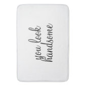 'Je ziet er handig uit' grote baden Badmat (Voorkant Verticaal)