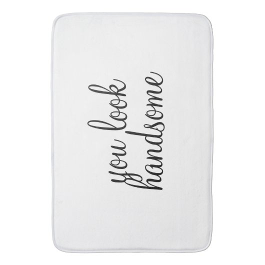 'Je ziet er handig uit' grote baden Badmat (Voorkant Verticaal)