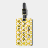 Je ziet er niet goed uit in mijn Bagagelabel. Bagagelabel (Voorkant verticaal)