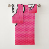 JE ZIET ER PRACHTIG DENK Bubble Fun Comic Book Bad Handdoek (Insitu)