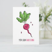 Je ziet er radishu grappig uit bedankkaart (Staand voorkant)