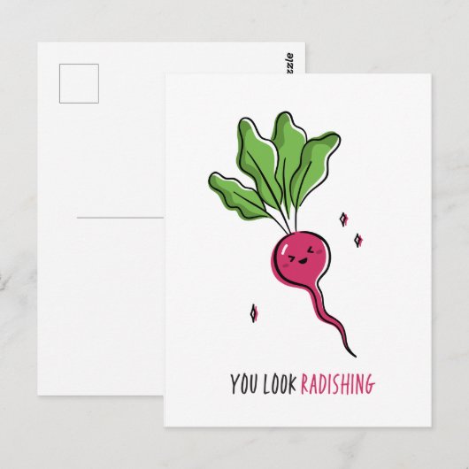 Je ziet er radishu grappig uit briefkaart (Voorkant / Achterkant)