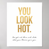 Je ziet er uit naar Hot Poster Sign (Voorkant)