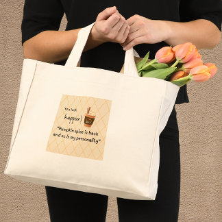Je ziet er vrolijker uit! Pompoengewürz is terug Mini Tote Bag
