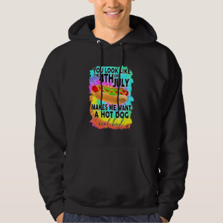 Je ziet eruit als 4 juli, maakt me een hete hoodie
