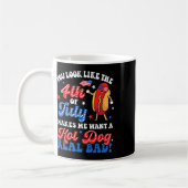 Je ziet eruit als de 4 juli hotdog Real D Ameri Koffiemok (Links)