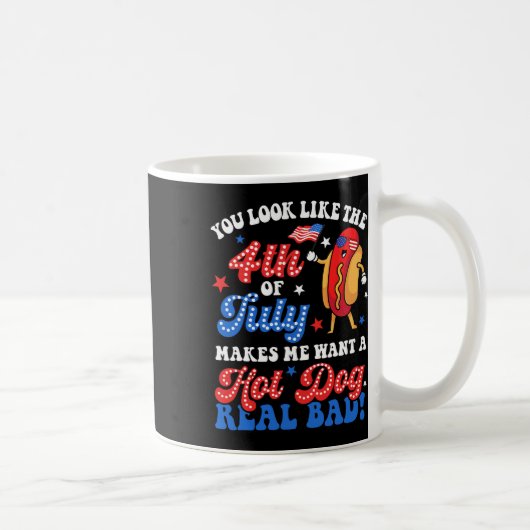 Je ziet eruit als de 4 juli hotdog Real D Ameri Koffiemok (Rechts)