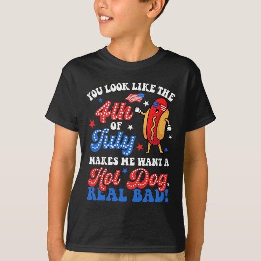 Je ziet eruit als de 4 juli hotdog Real D Ameri T-shirt (Voorkant)
