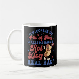 Je ziet eruit als de 4e juli, maakt me een hot koffiemok