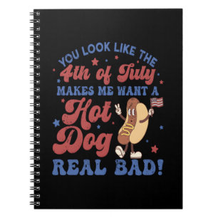 Je ziet eruit als de 4e juli, maakt me een hot notitieboek