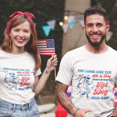 Je ziet eruit als op 4 juli t-shirt