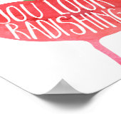 Je ziet eruit als Radishu | Veggie Pun Kitchen Poster (Hoek)