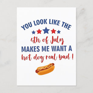 Je ziet eruit alsof 4 juli me doet verlangen feestdagenkaart