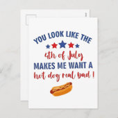 Je ziet eruit alsof 4 juli me doet verlangen feestdagenkaart (Voorkant / Achterkant)