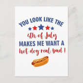 Je ziet eruit alsof 4 juli me doet verlangen feestdagenkaart (Voorkant)