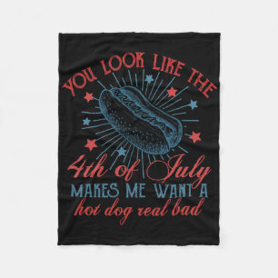 Je ziet eruit alsof de 4e juli me wil doen fleece deken
