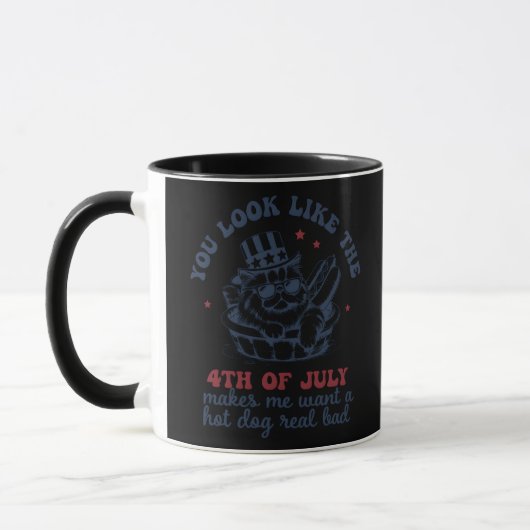 Je ziet eruit alsof ik met de vierde juli een hete mok (Links)