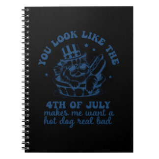 Je ziet eruit alsof ik met de vierde juli een hete notitieboek