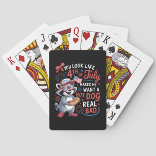 Je ziet eruit alsof ik met de vierde juli een hete pokerkaarten
