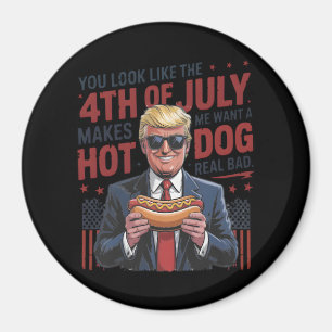 Je ziet eruit alsof ik op 4 juli een warme hond no magneet