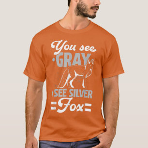 Je ziet grijs dat ik zilver zie voor levend dierli t-shirt