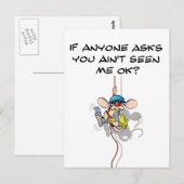 Je ziet me niet klimmen briefkaart (Voorkant / Achterkant)