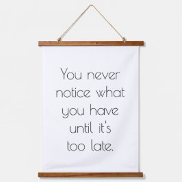 Je ziet nooit houtoppervlak wandtapijt hangend wandkleed