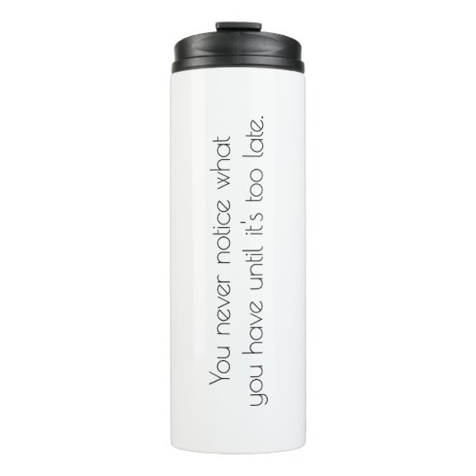 Je ziet nooit thermische getumbler thermosbeker (Voorkant)