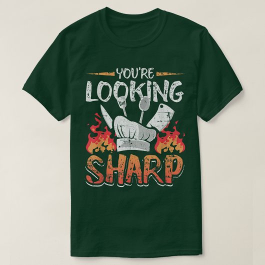 Je ziet schimp grappige culinaire koken Idee Gr T-shirt (Design voorkant)