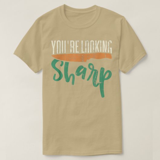 Je ziet Sharp Pastry Gourmet Commis Chef Coo T-shirt (Design voorkant)