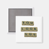 Je ziet SUS Letter Tegels Geweldige prijsopgave Magneet (Voorkant / Achterkant)