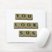 Je ziet SUS Letter Tegels Geweldige prijsopgave Muismat (Met muis)