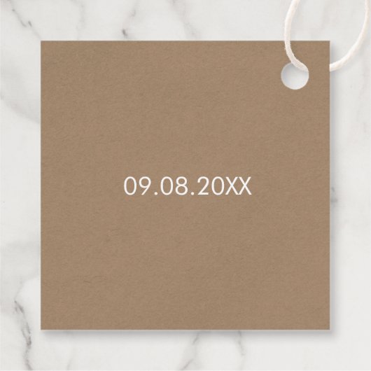 Je zingt meer liefdescadeau Label, bruiloft Kraft Bedankjes Labels (Achterkant)