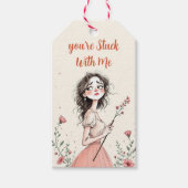 Je Zit Aan Me Vast Cadeaulabel (Voorkant)