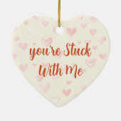 Je Zit Aan Me Vast Keramisch Ornament (Achterkant)