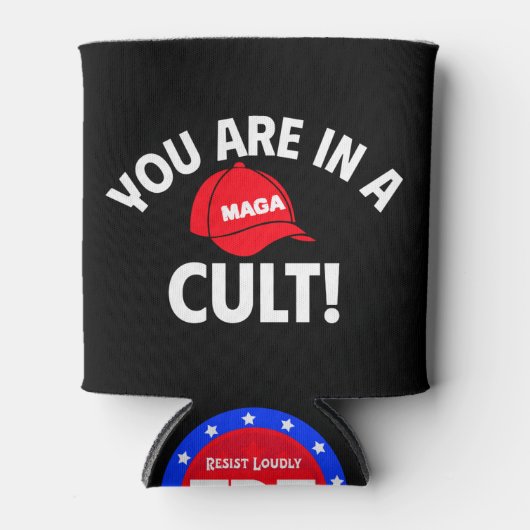 Je zit in een cultus! + FDT | Politiek Blikjeskoeler (Voorkant)